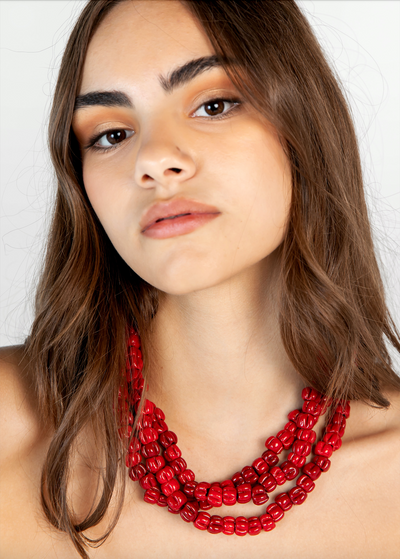 GOA NECKLACE RED