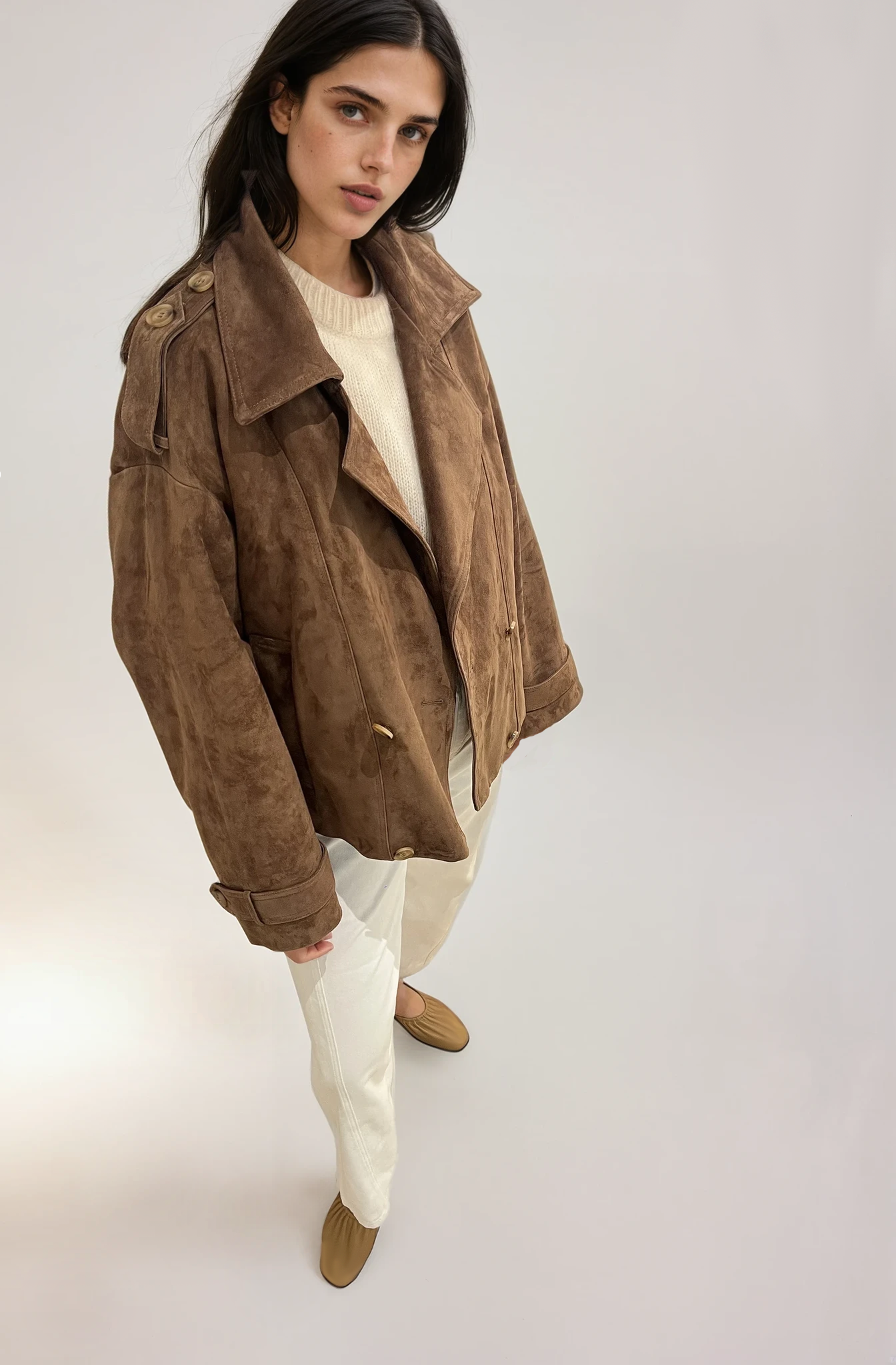 Cazadora Ante Caramelo