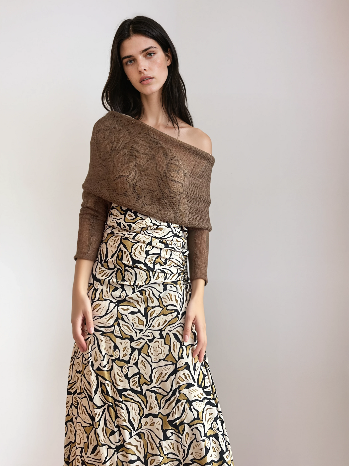 Estola Cashmere Marrón