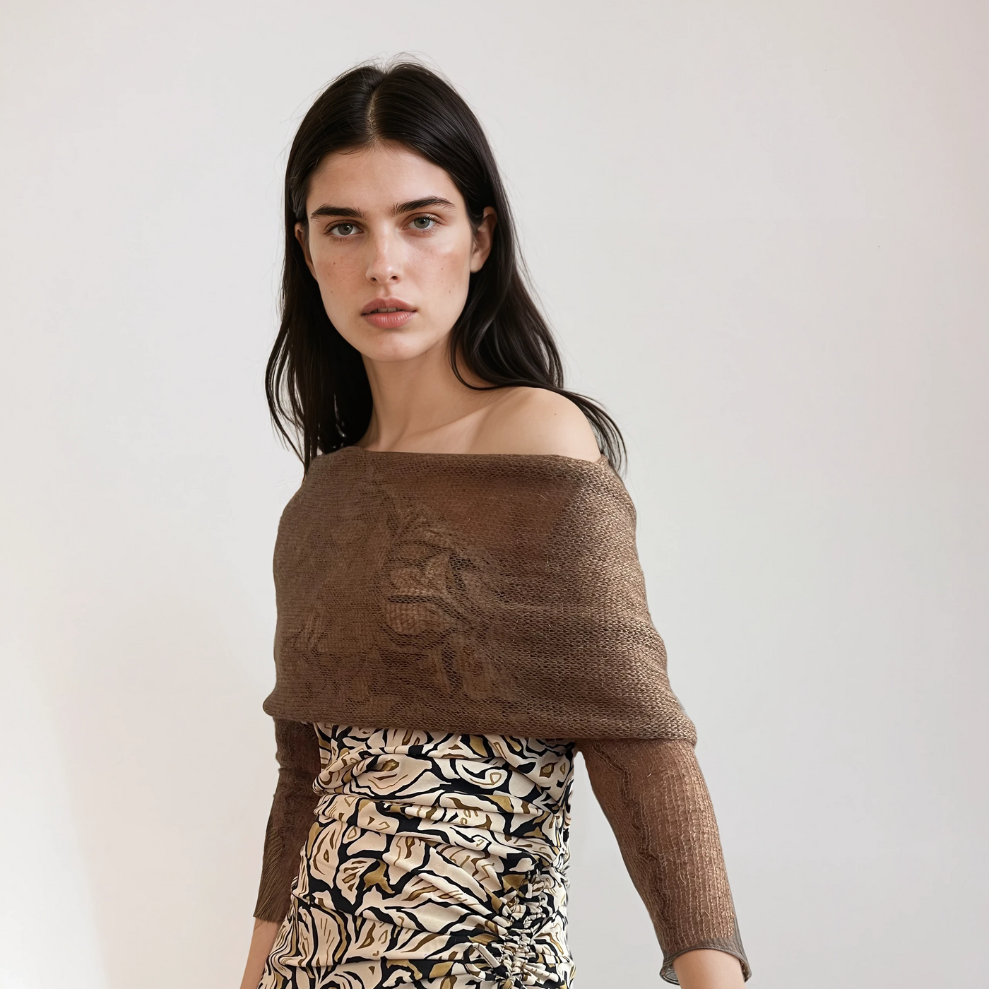 Estola Cashmere Marrón