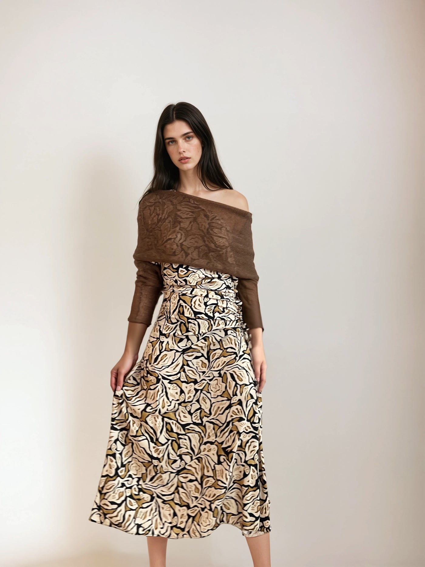 Estola Cashmere Marrón