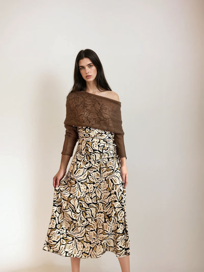 Estola Cashmere Marrón