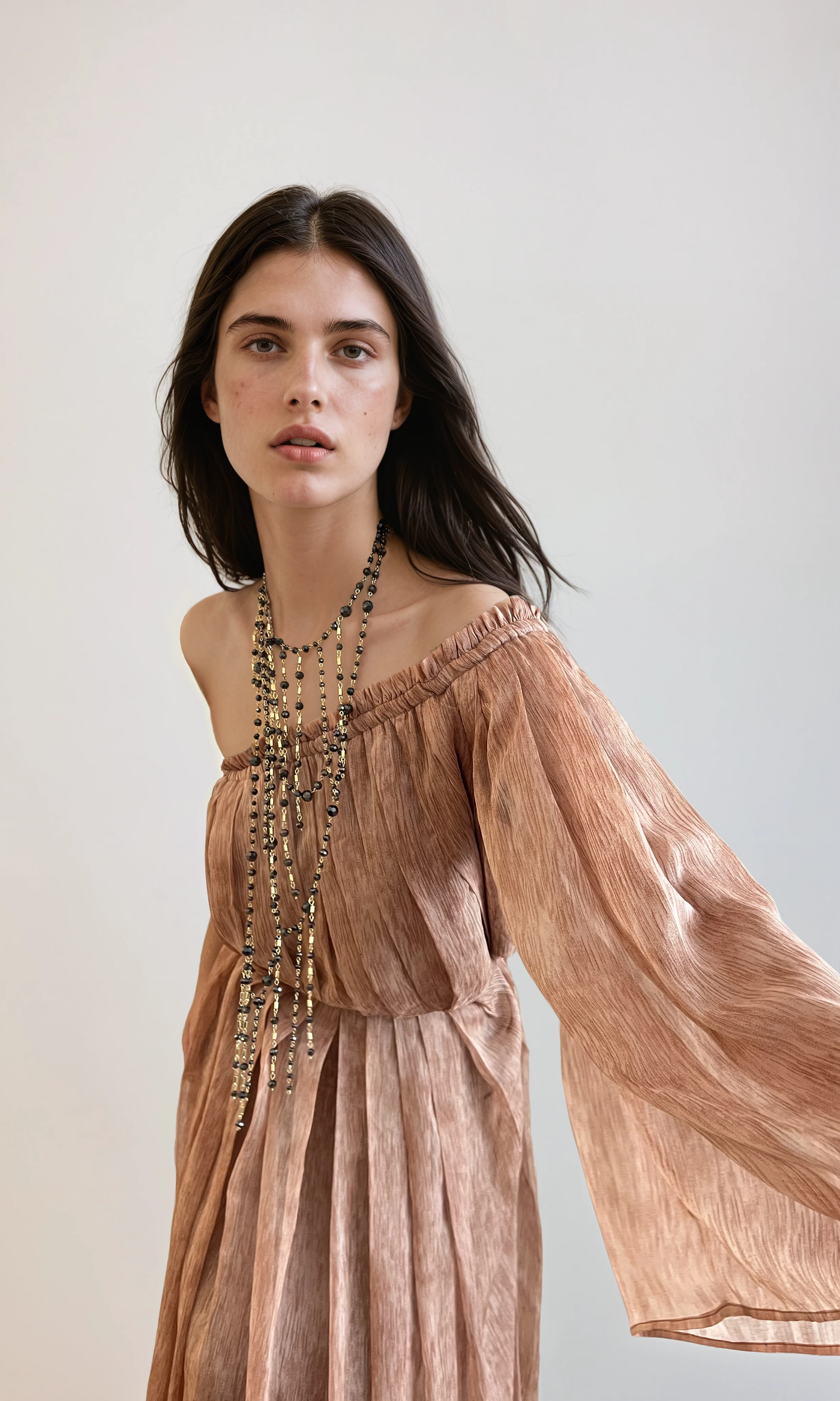 Collar largo cuentas