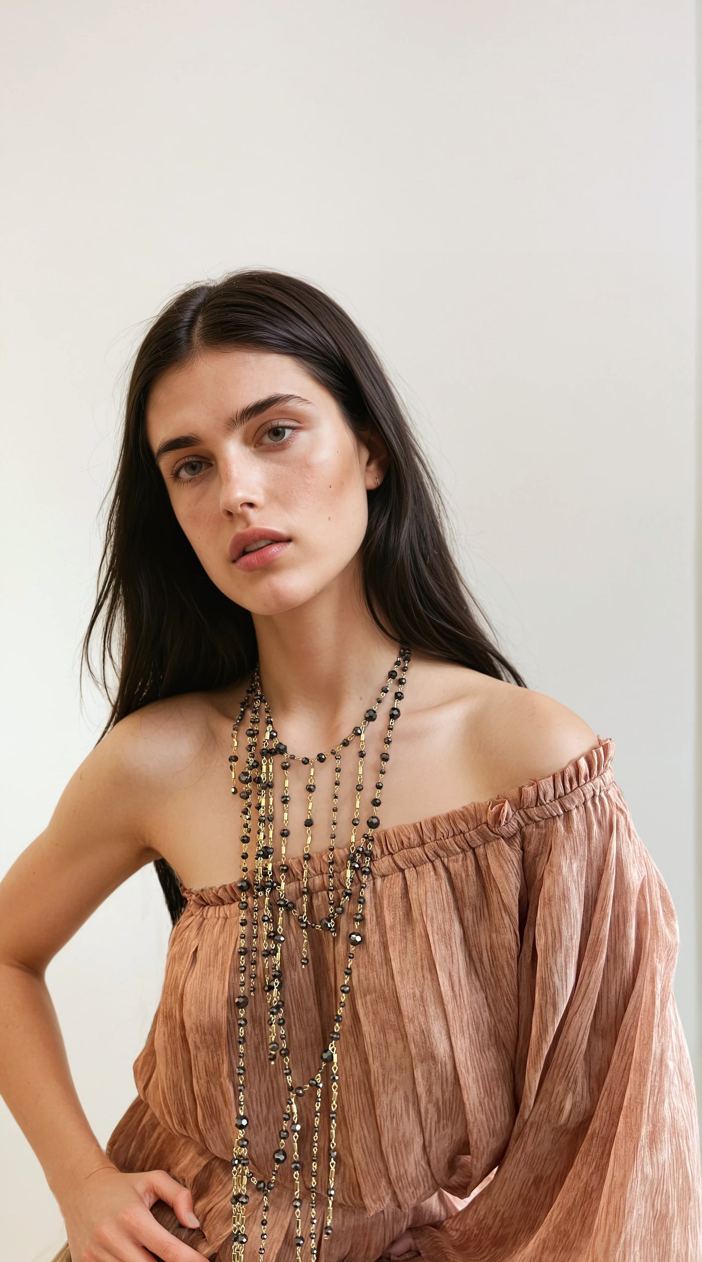 Collar largo cuentas