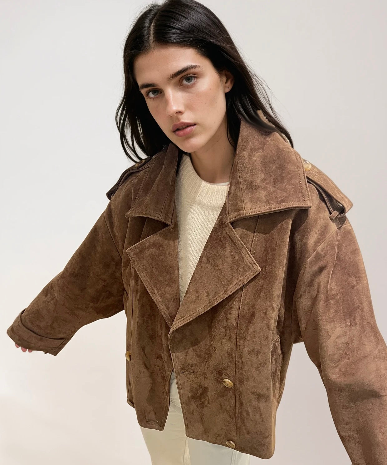 Cazadora Ante Caramelo